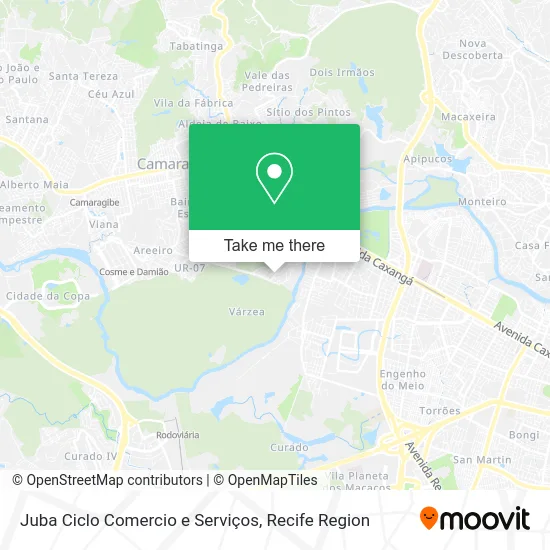 Juba Ciclo Comercio e Serviços map