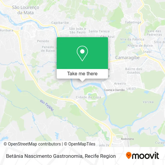 Betânia Nascimento Gastronomia map