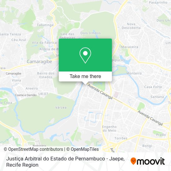Justiça Arbitral do Estado de Pernambuco - Jaepe map