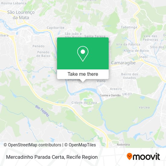 Mercadinho Parada Certa map