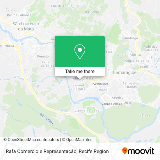 Rafa Comercio e Representação map