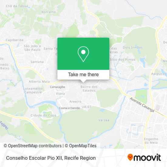 Conselho Escolar Pio XII map