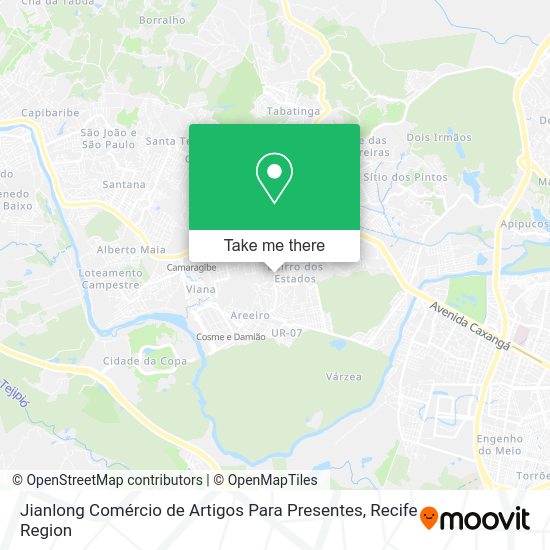Jianlong Comércio de Artigos Para Presentes map