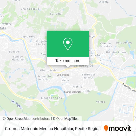 Cromus Materiais Médico Hospitalar map