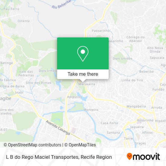 L B do Rego Maciel Transportes map