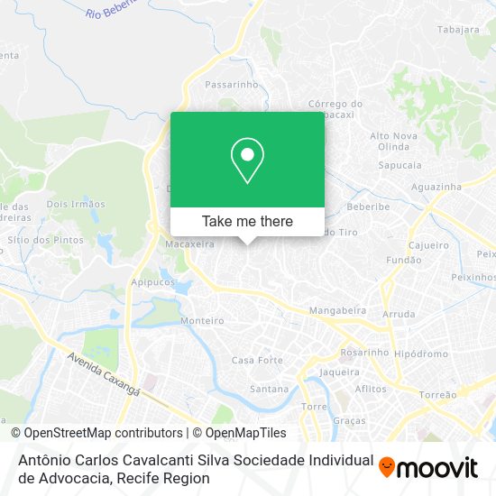 Antônio Carlos Cavalcanti Silva Sociedade Individual de Advocacia map