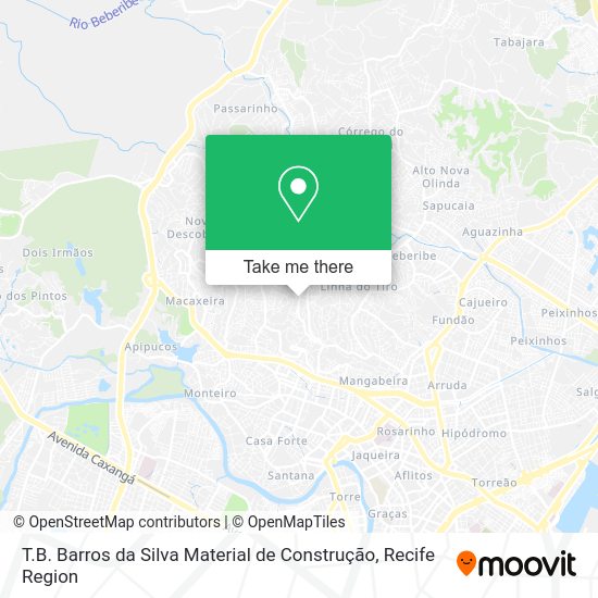 T.B. Barros da Silva Material de Construção map