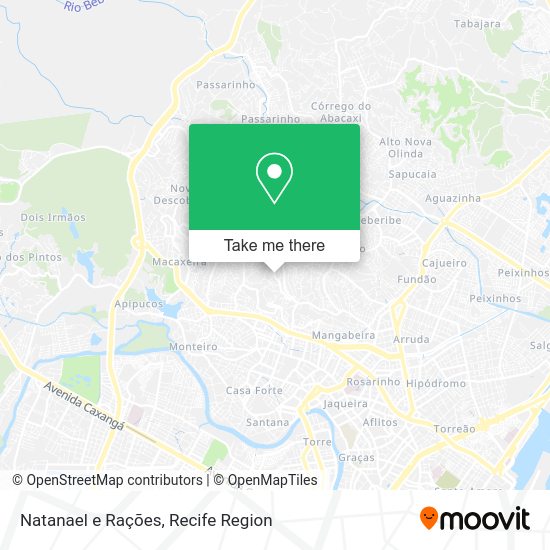 Natanael e Rações map