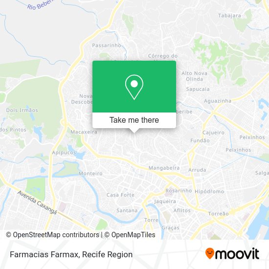 Farmacias Farmax map