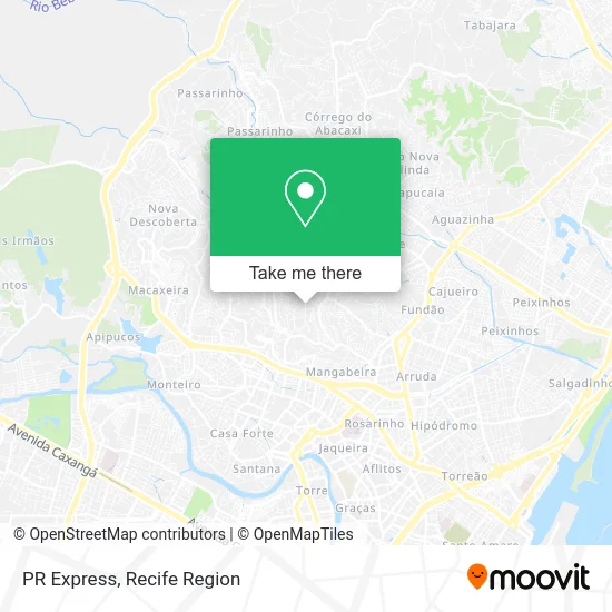 PR Express map