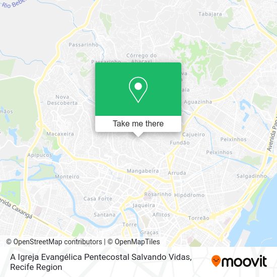 A Igreja Evangélica Pentecostal Salvando Vidas map