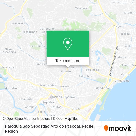Paróquia São Sebastião Alto do Pascoal map