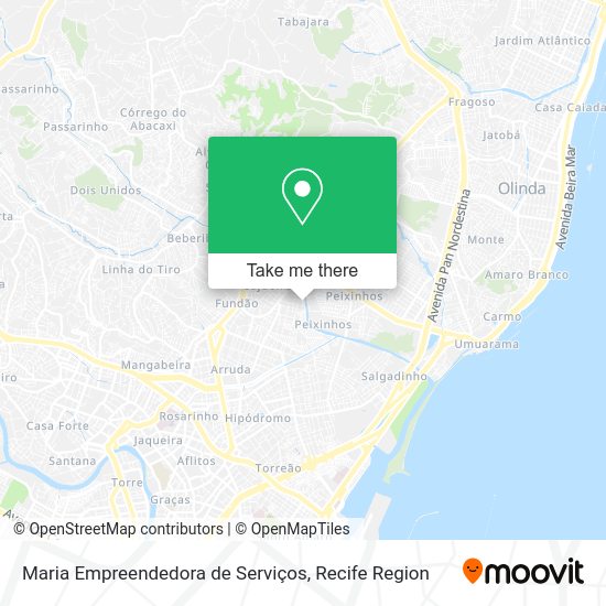 Maria Empreendedora de Serviços map