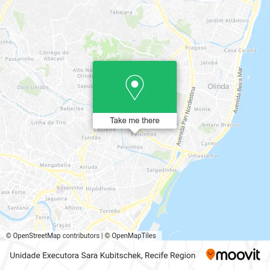 Unidade Executora Sara Kubitschek map