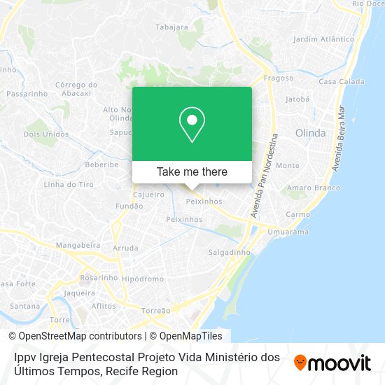 Ippv Igreja Pentecostal Projeto Vida Ministério dos Últimos Tempos map