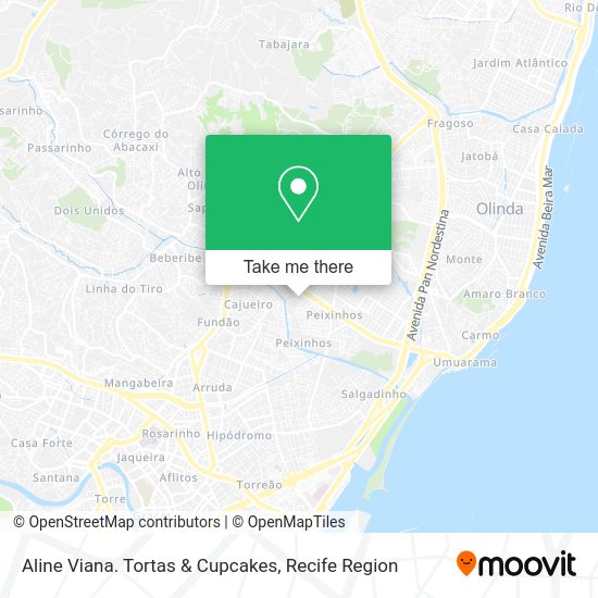 Aline Viana. Tortas & Cupcakes map
