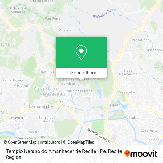 Templo Nerano do Amanhecer de Recife - Pé map