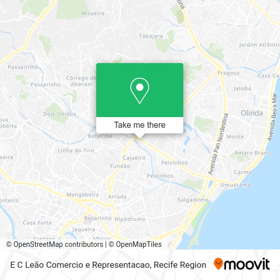E C Leão Comercio e Representacao map
