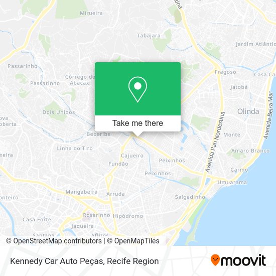 Kennedy Car Auto Peças map