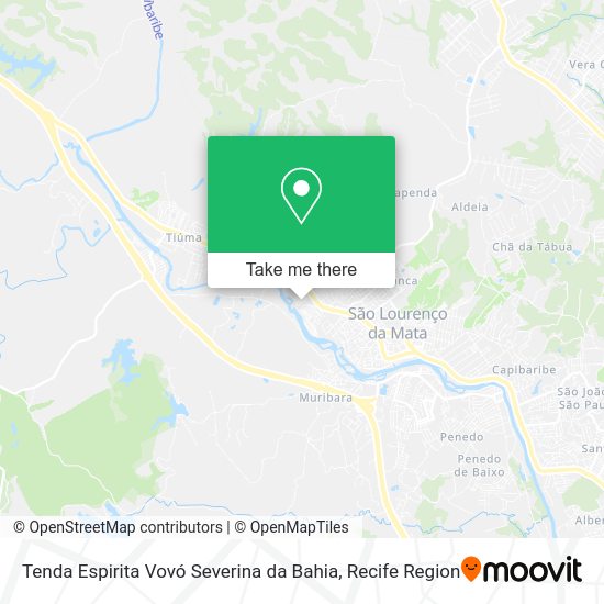 Tenda Espirita Vovó Severina da Bahia map