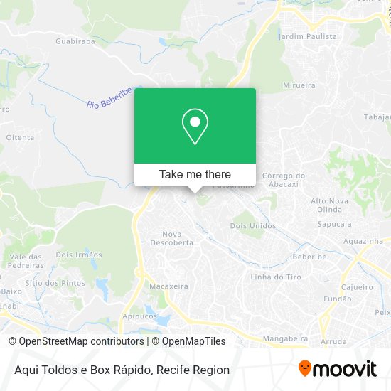 Aqui Toldos e Box Rápido map