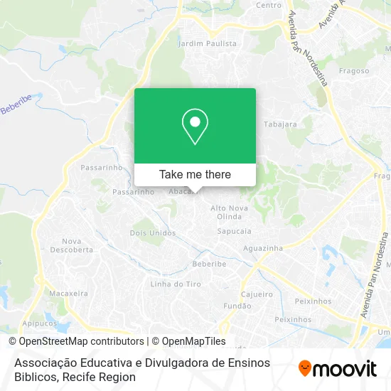 Associação Educativa e Divulgadora de Ensinos Biblicos map