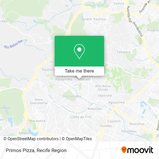 Primos Pizza map