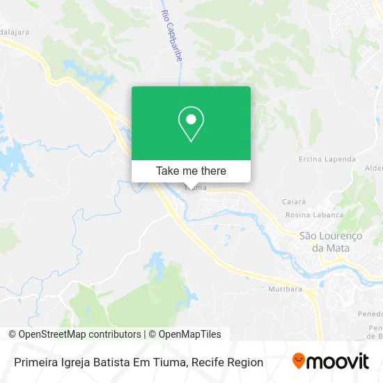 Primeira Igreja Batista Em Tiuma map