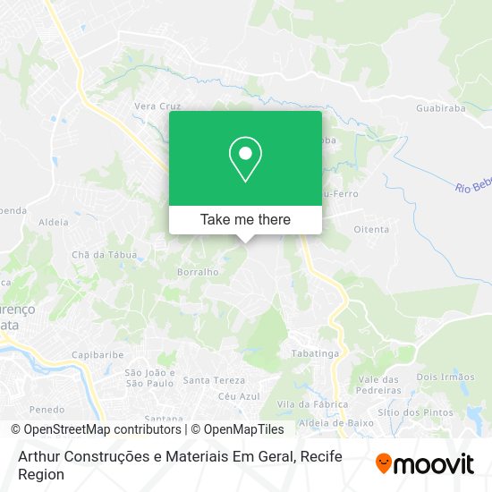 Arthur Construções e Materiais Em Geral map