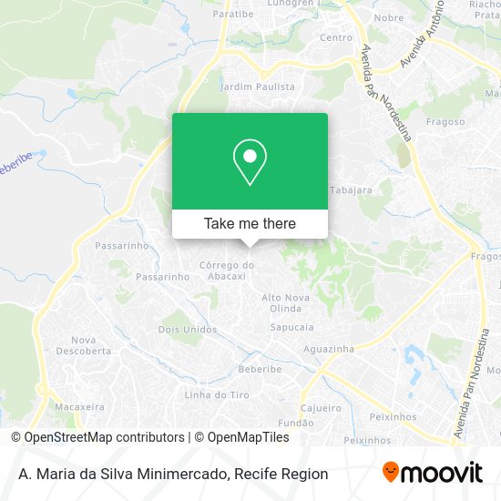 A. Maria da Silva Minimercado map