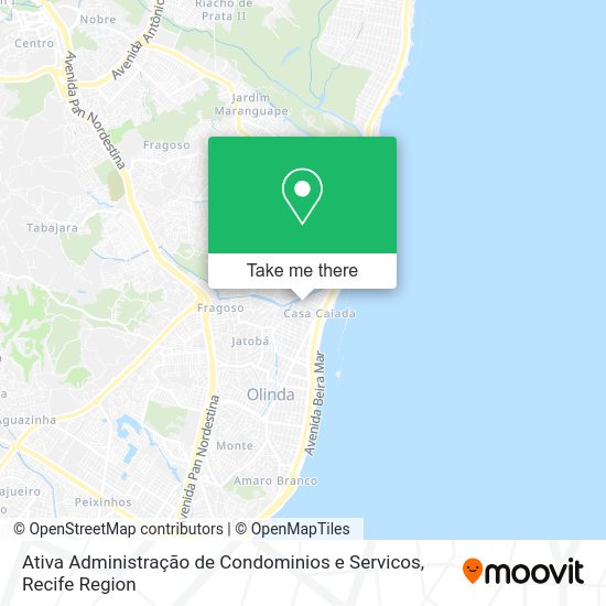 Ativa Administração de Condominios e Servicos map