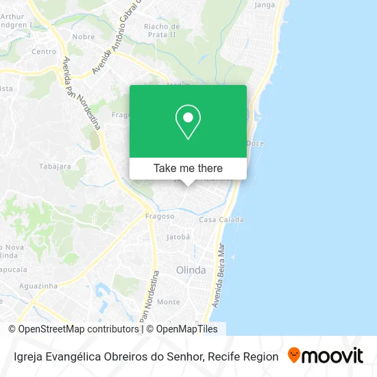 Igreja Evangélica Obreiros do Senhor map