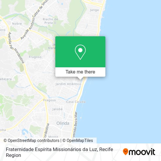 Fraternidade Espírita Missionários da Luz map