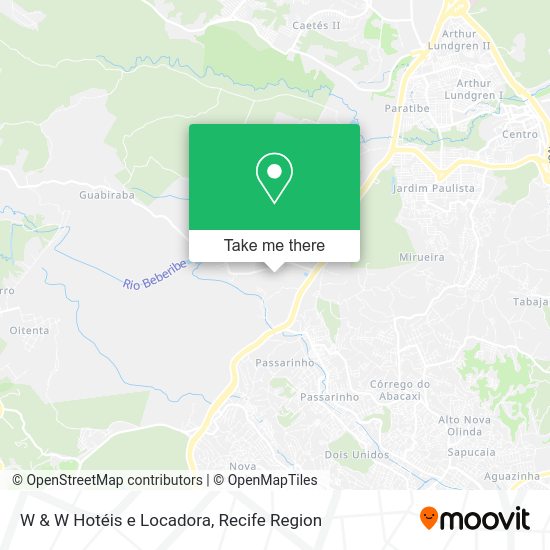 W & W Hotéis e Locadora map