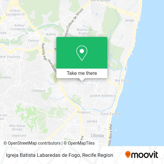 Igreja Batista Labaredas de Fogo map
