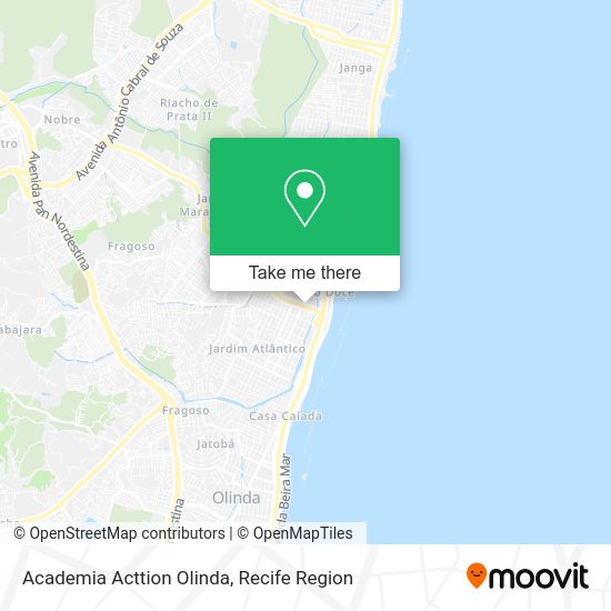 Academia Acttion Olinda map