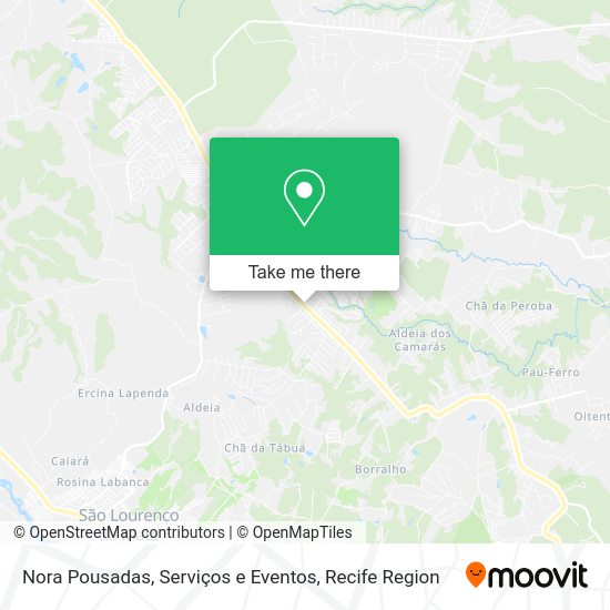 Nora Pousadas, Serviços e Eventos map