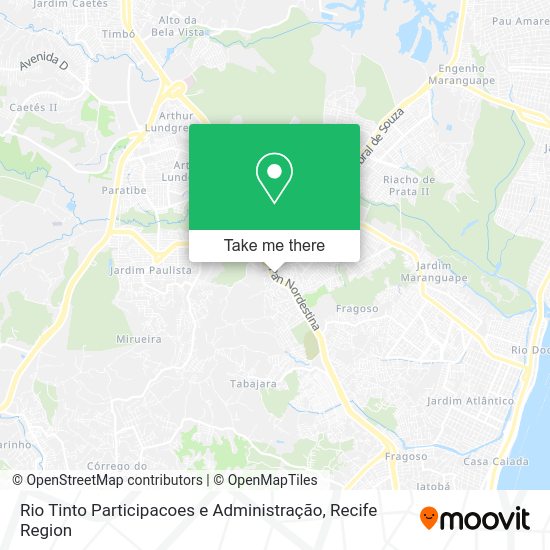 Rio Tinto Participacoes e Administração map