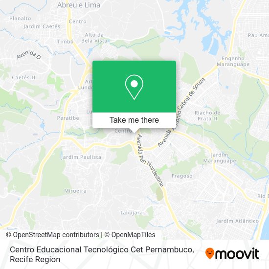 Centro Educacional Tecnológico Cet Pernambuco map
