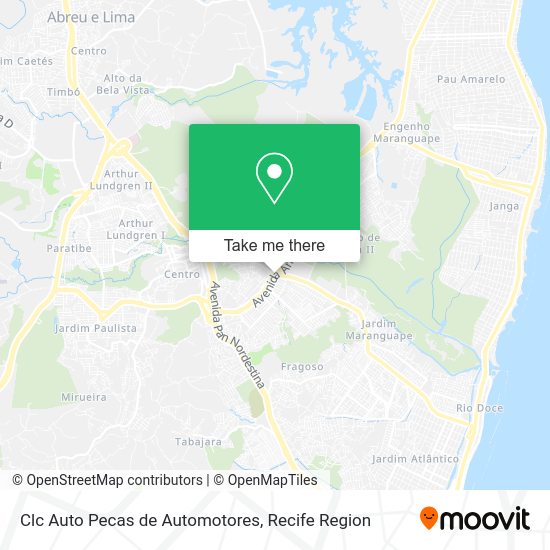 Clc Auto Pecas de Automotores map