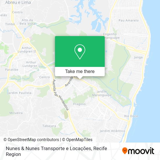 Nunes & Nunes Transporte e Locações map