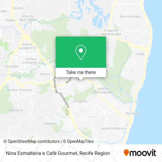 Nina Esmalteria e Café Gourmet map