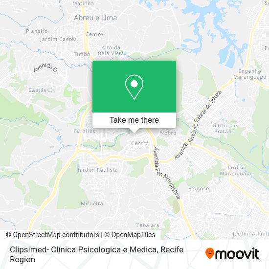 Clipsimed- Clínica Psicologica e Medica map