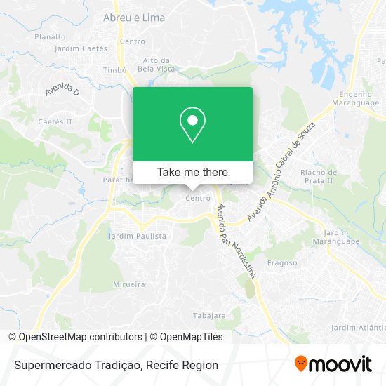 Supermercado Tradição map