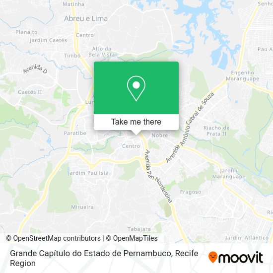 Grande Capítulo do Estado de Pernambuco map