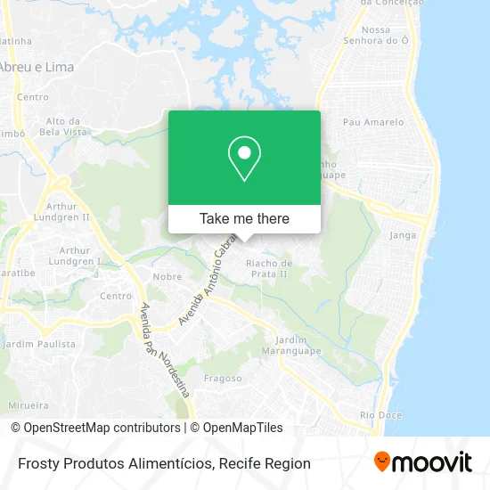 Frosty Produtos Alimentícios map