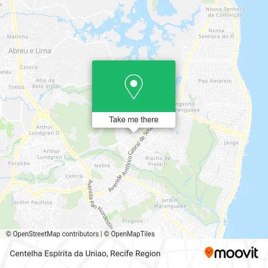 Centelha Espírita da Uniao map