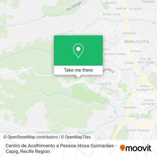 Centro de Acolhimento a Pessoa Idosa Guimarães - Capig map