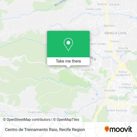 Centro de Treinamento Raio map