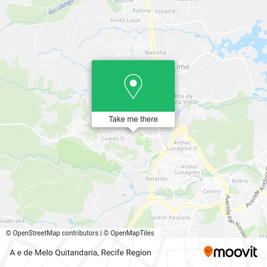 A e de Melo Quitandaria map